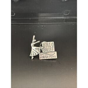 Ohio Ballet Heinz Poll Silver Tome Lapel Pin